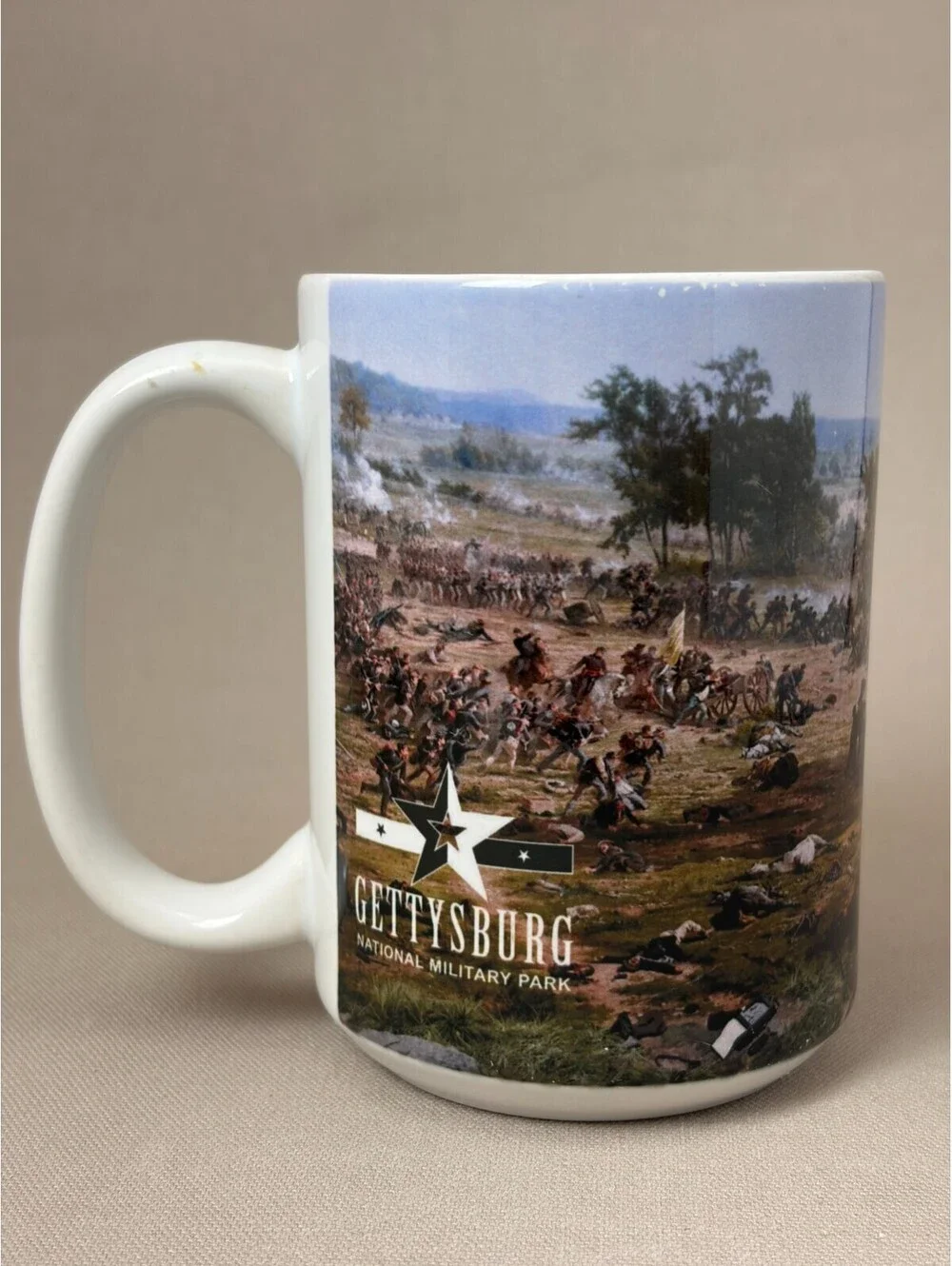 Gettysburg National Military Park Coffee Mug Civil War Battle Painting Cup 15oz
